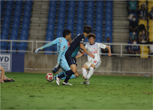 天皇杯準々決勝vs福岡戦で貴重な勝ち越しゴールを奪い、クラブ史上初のベスト4進出に貢献した鳥海芳樹